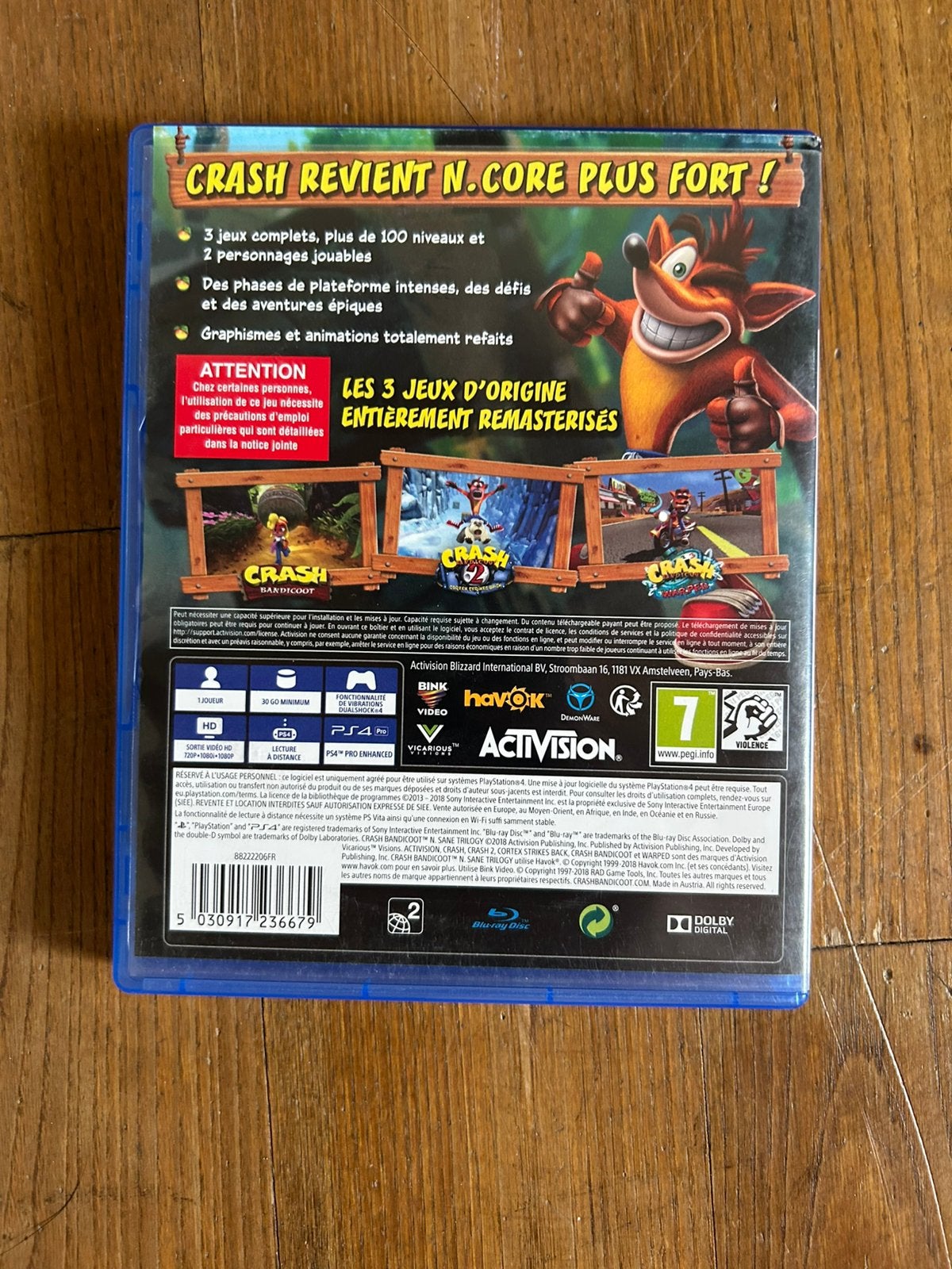 Jeux ps4 crash bandicoot, Consoles de jeu & Jeux vidéo, Enlèvement, Comme neuf