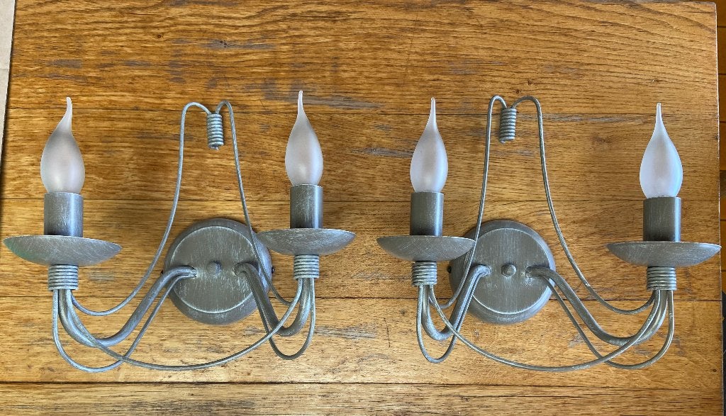 Landelijke wandverlichting 2 stuks, Ophalen, Zo goed als nieuw, Metaal, Landelijk
