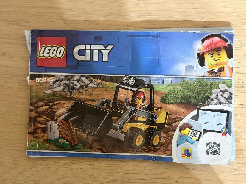 60219 LEGO City Construction Loader, Ophalen, City, Lego, Complete set