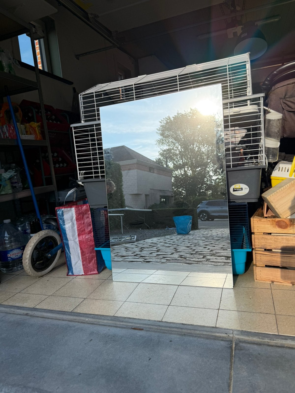 Spiegel 90 x 60, Ophalen, Zo goed als nieuw