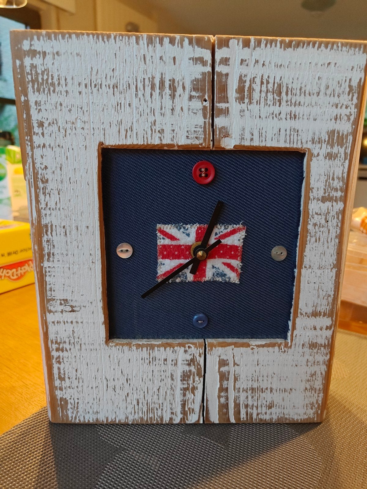 Horloge vintage faite main, Vintage, Enlèvement ou Envoi, Comme neuf, Fait main