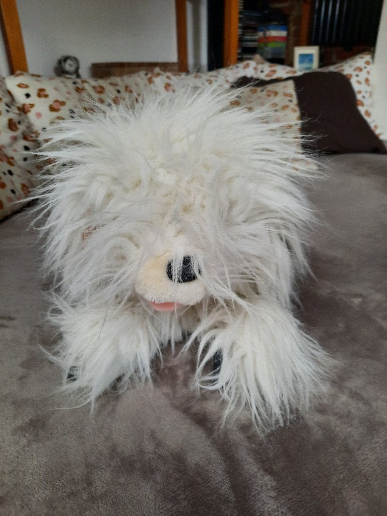 Handpop Samson hond pluche, Ophalen, Gebruikt, Overige karakters, Hond
