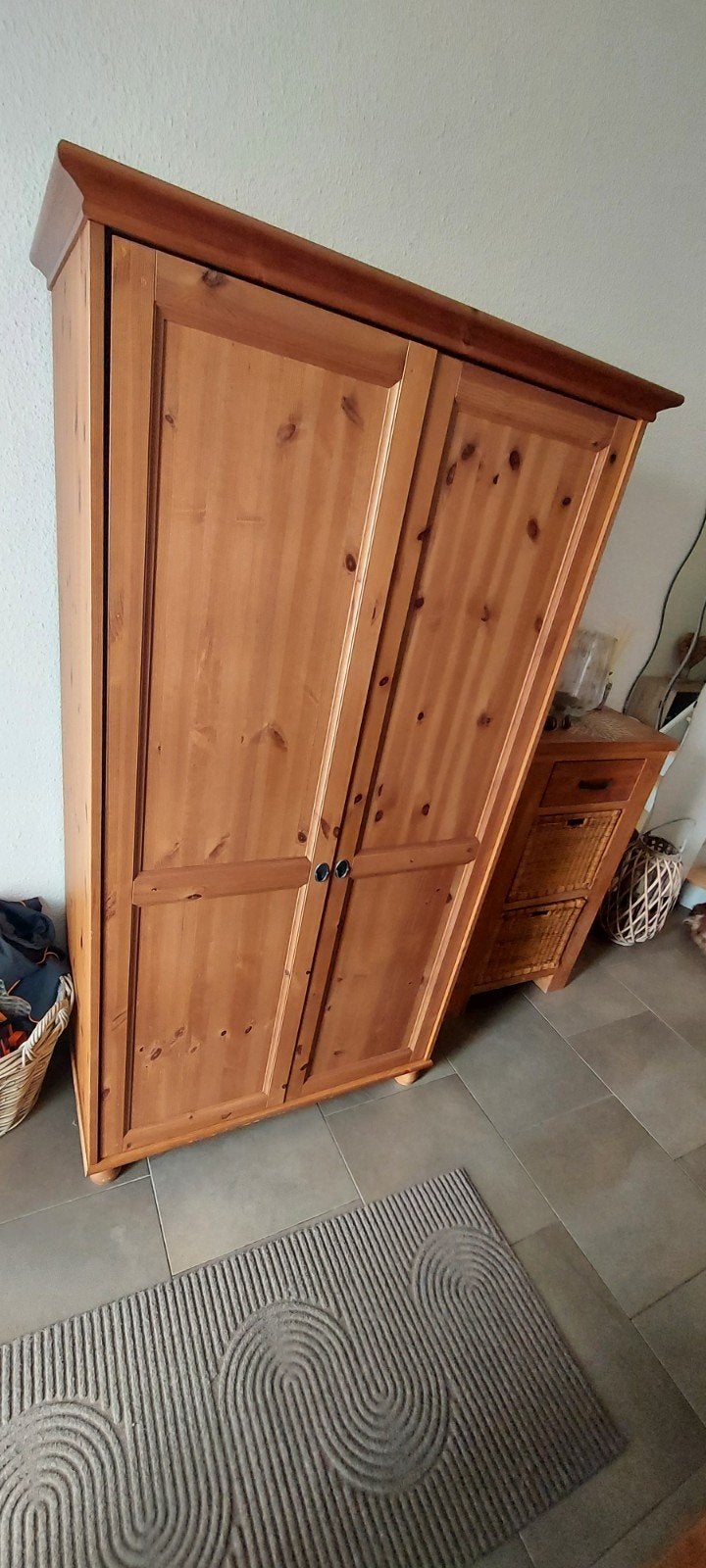 Armoire penderie pin, Maison & Meubles, Utilisé, 50 à 100 cm, Avec porte(s), Pin