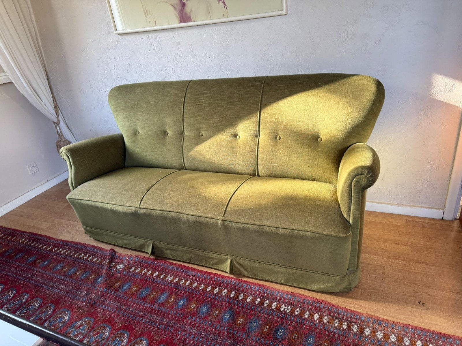 groen velours salon, Huis en Inrichting, Ophalen