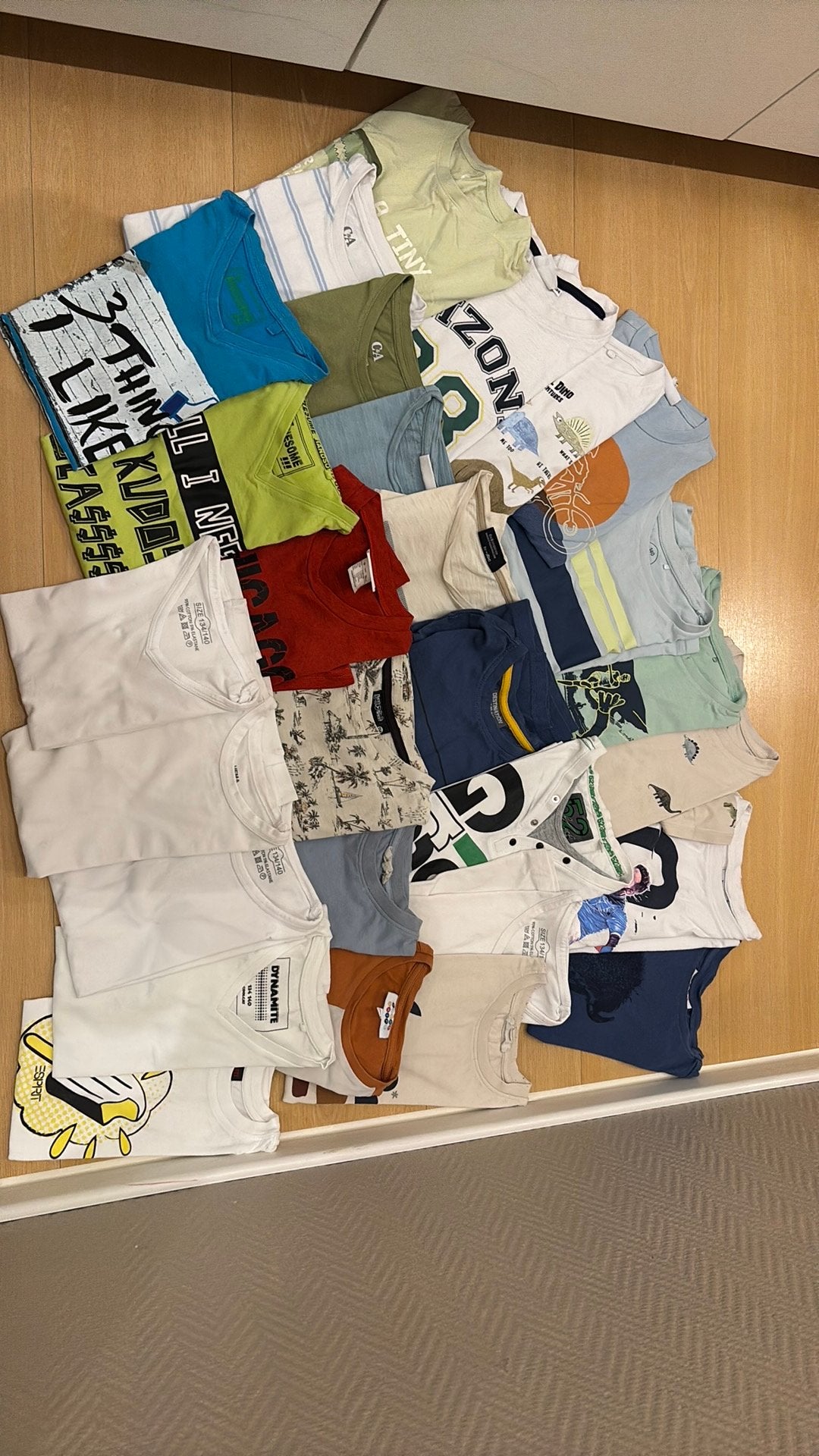 Jongens T-shirts maat 134-140 - 27 stuks, Kinderen en Baby's, Kinderkleding | Maat 140, Ophalen, Gebruikt, Jongen, Shirt of Longsleeve