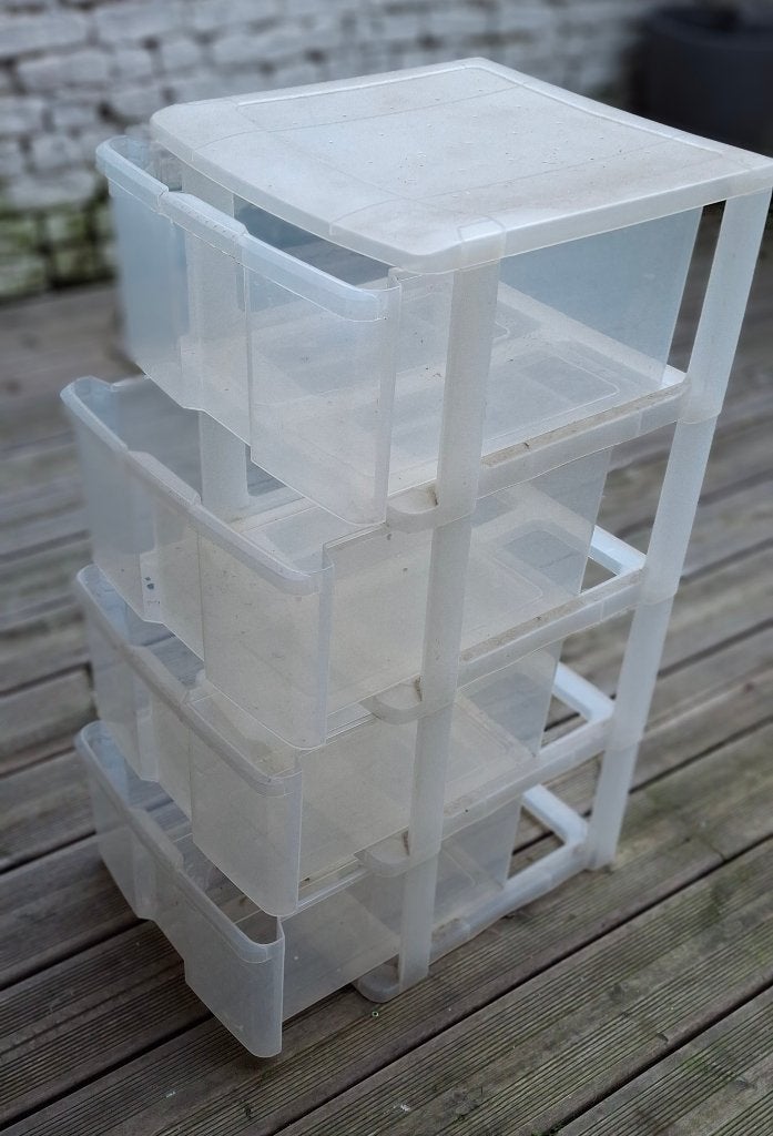 IKEA CABINET opbergtoren van hard plastic met 4 laden, Ophalen, Gebruikt