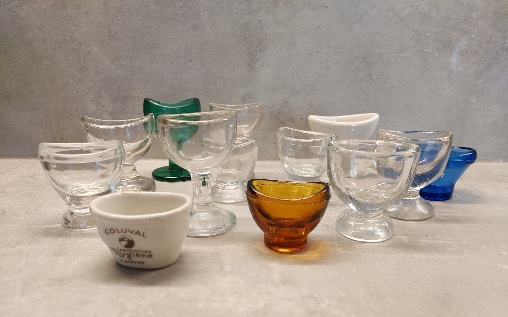 Materiel médical ancien. Lot 13 verres ophtalmologie, Envoi, Comme neuf