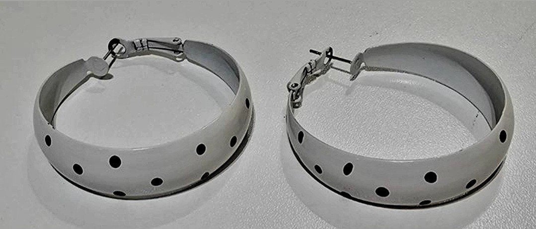 BOUCLES D'OREILLES CRÉOLE, Neuf, Enlèvement ou Envoi, Autres matériaux, Blanc