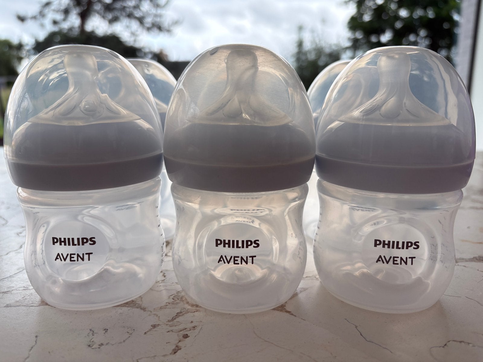 Philips Avent, breedhalsfles, 125 ml | Natural Response, Kinderen en Baby's, Ophalen, Zo goed als nieuw, Speen, Philips Avent