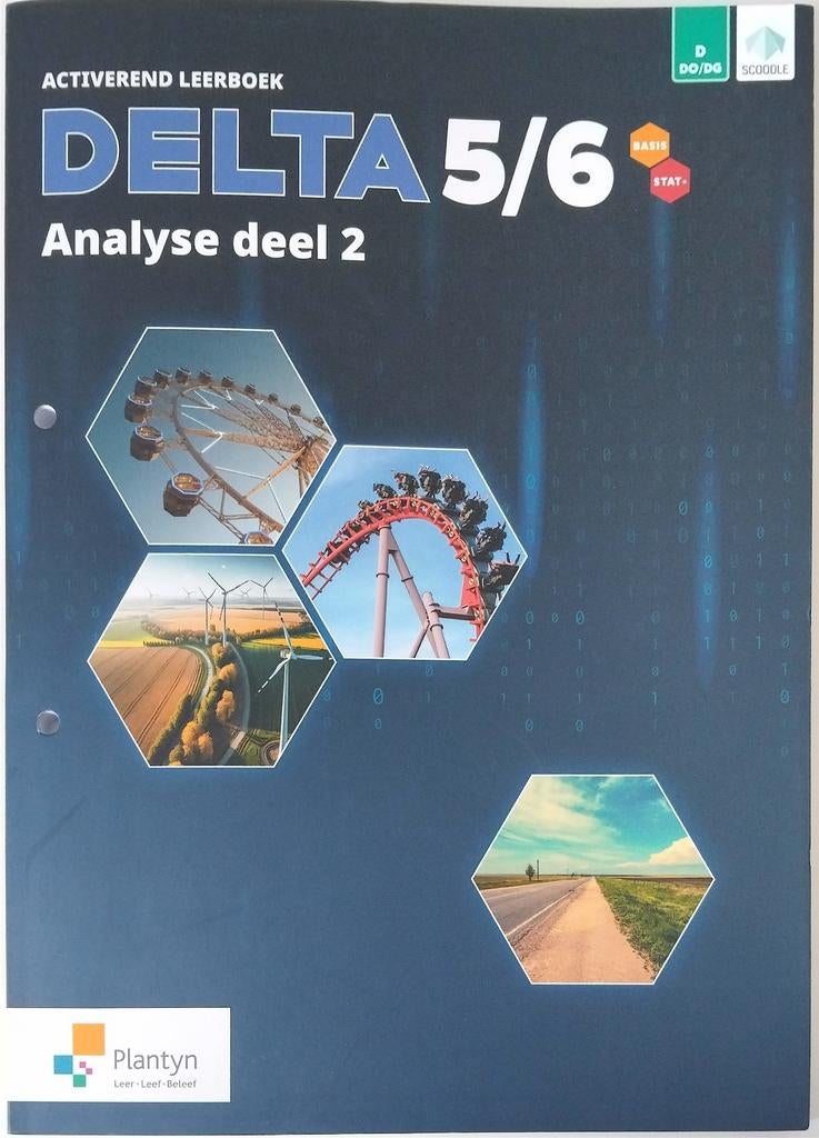 Leerwerkboek Delta 5/6 Analyse deel 2, ASO, Wiskunde A, Nieuw, Artsen Maarten