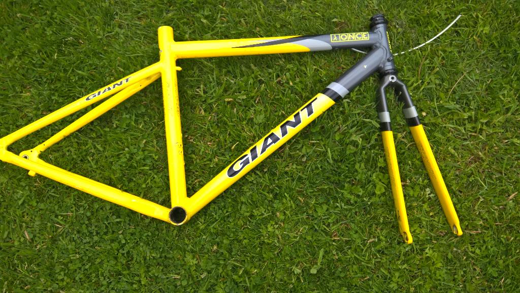 giant once frame met voorvork, Ophalen, Gebruikt, Velgrem, 49 tot 53 cm
