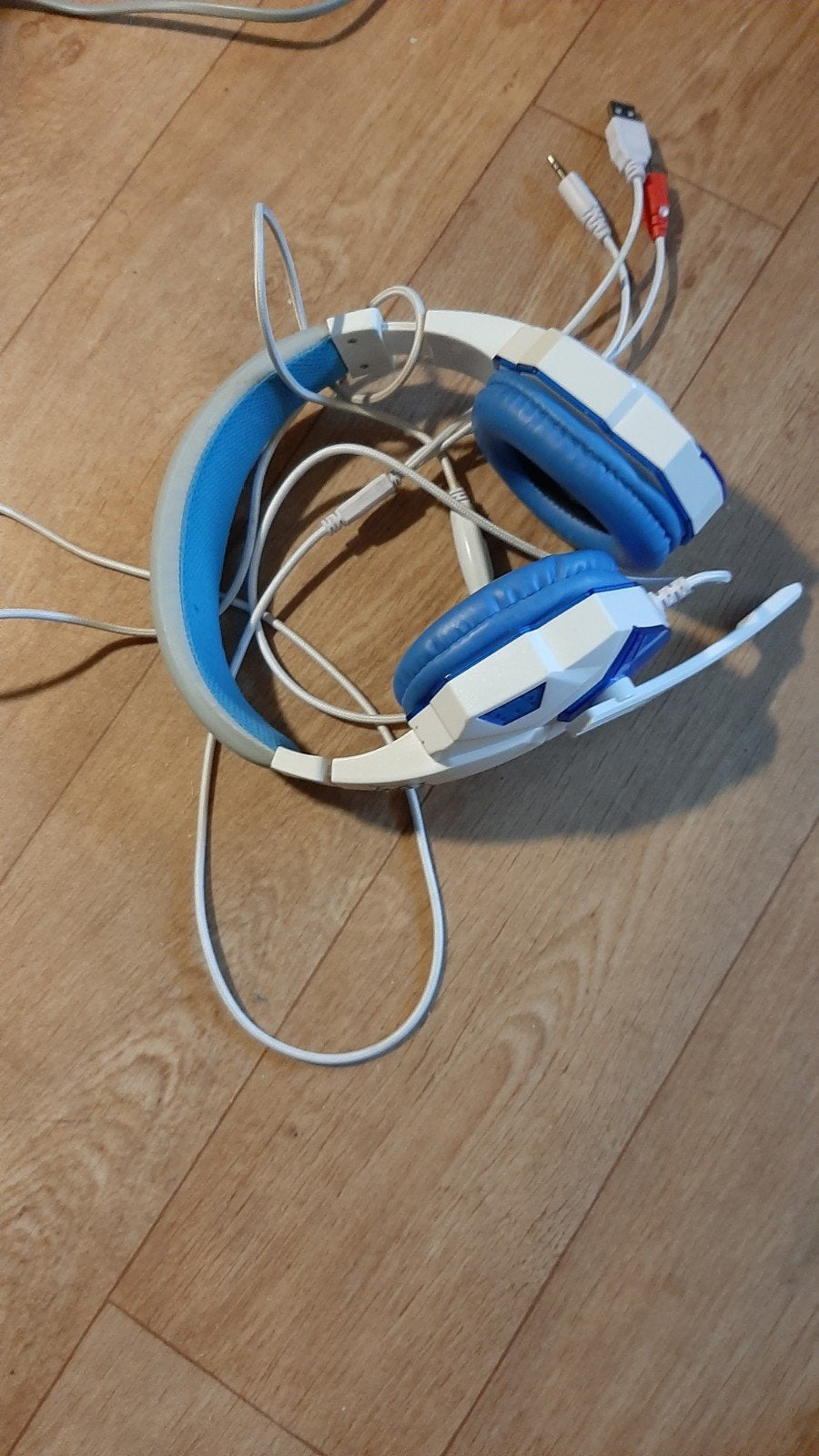 headset nieuw blauw, Gaming headset, Verzenden, Nieuw, Over-ear