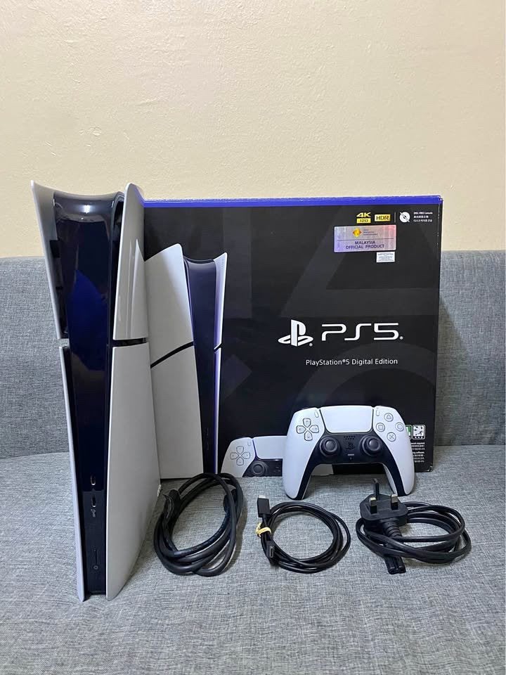 Ps5 slim digital edition 1 TB | 1 controller | doos, Games en Spelcomputers, Ophalen of Verzenden, Zo goed als nieuw, Playstation 5