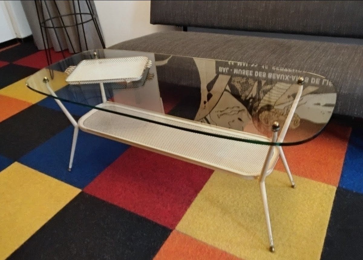 Vintage salontafel vintage Mid-century., Antiek en Kunst, Antiek | Woonaccessoires
