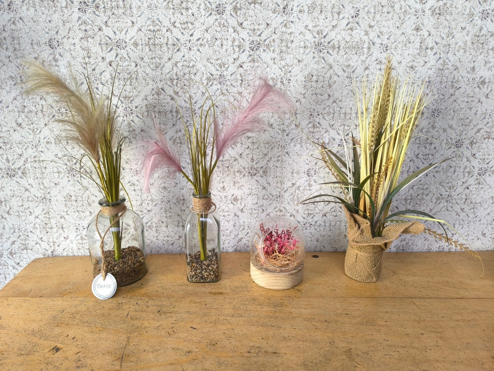 Verschillende decoratieve droogbloemen/ planten., Huis en Inrichting, Kamerplanten, Minder dan 100 cm, Ophalen