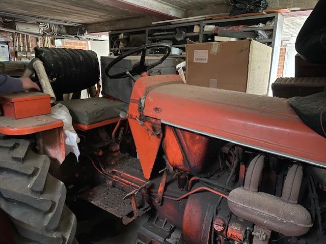 Oldtimer Renault tractor barn find voor project of stukken, Enlèvement, Cultures