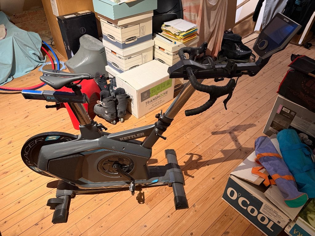 Kettler racer S spinningbike, spinningfiets, spinning, Sports & Fitness, Enlèvement, Comme neuf, Métal, Vélo de spinning