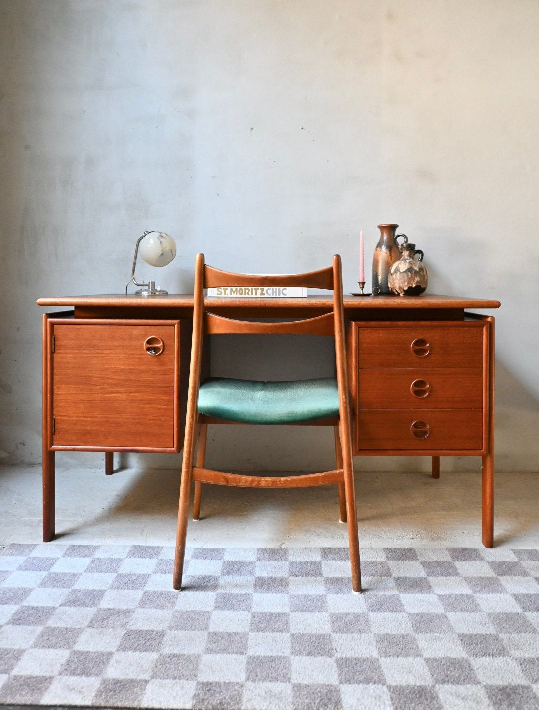 Deens Design vintage bureau door Arne Vodder voor GV Møbler, Vintage, Ophalen, Zo goed als nieuw