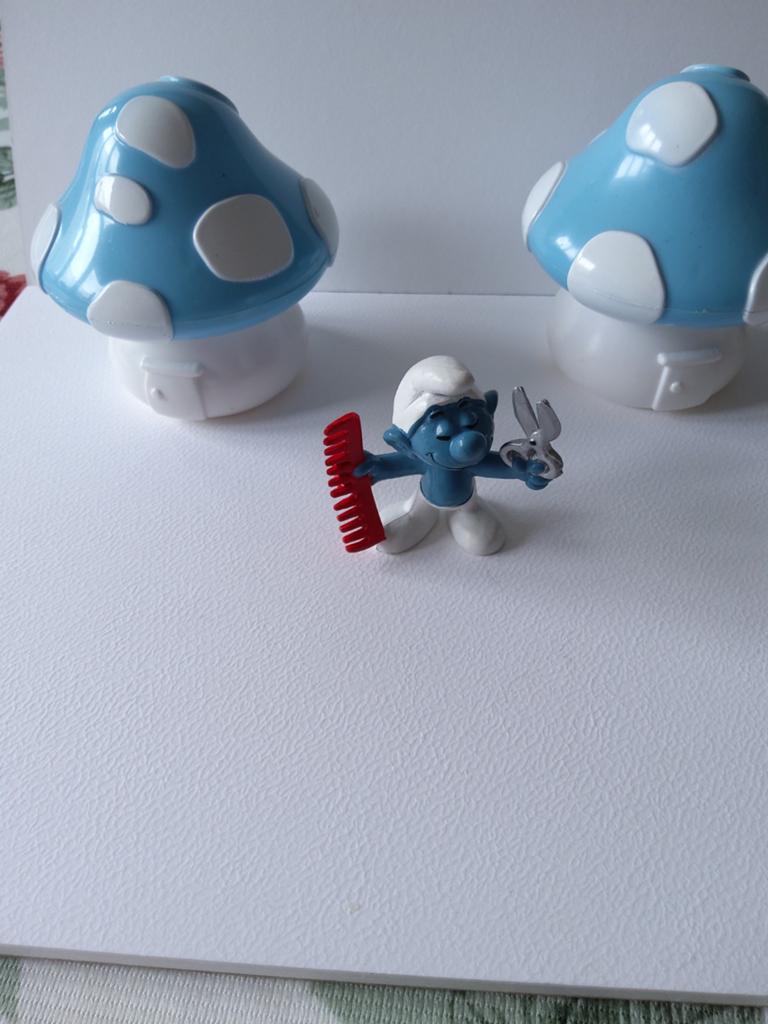 Schtroumpf Coiffeur, Enlèvement ou Envoi, Utilisé, Poupée, Figurine ou Peluche