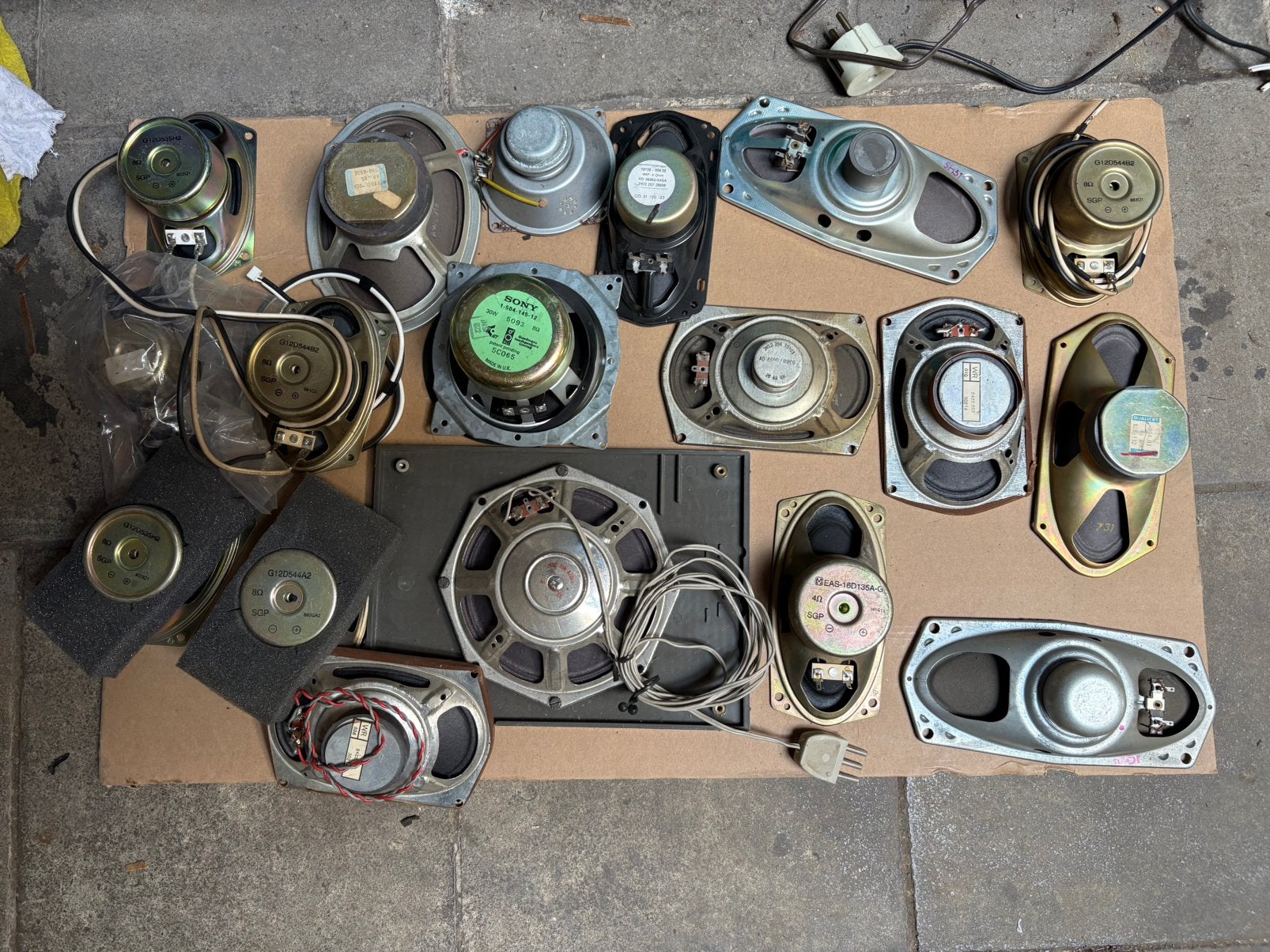 Grote set luidsprekers (Philips, Blaupunkt, Sony...), Audio, Tv en Foto, Ophalen, Gebruikt, Philips