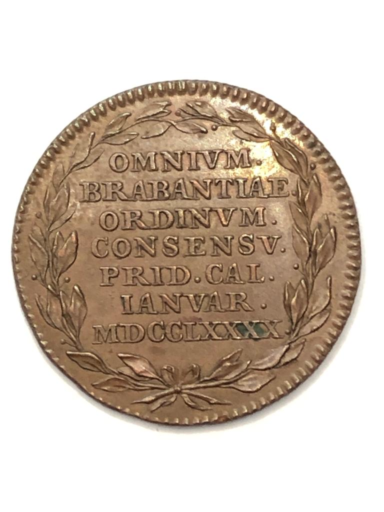 Munt koper terugkeer vrijheid Brabant jaartal 1790, Timbres & Monnaies, Monnaies | Belgique, Enlèvement ou Envoi, Autre, Monnaie en vrac