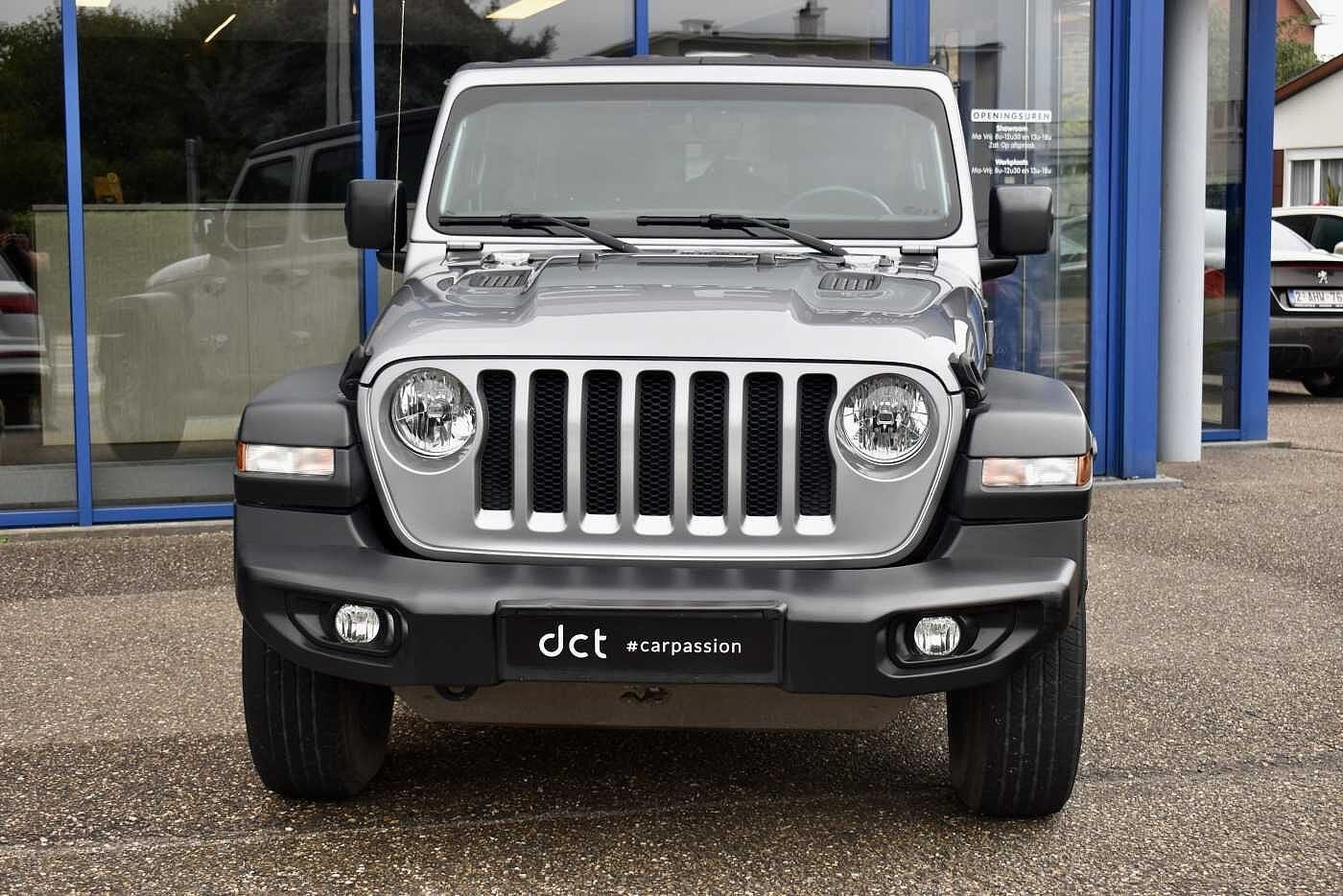 Jeep Wrangler Unlimited Sport Camera Airco 1st owner, Autos, Argent ou Gris, Achat, Entreprise, 200 ch