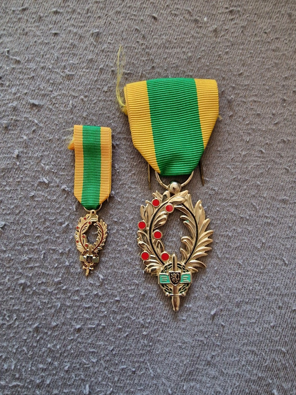 Medailles gouden palmen kfmb, Ophalen of Verzenden