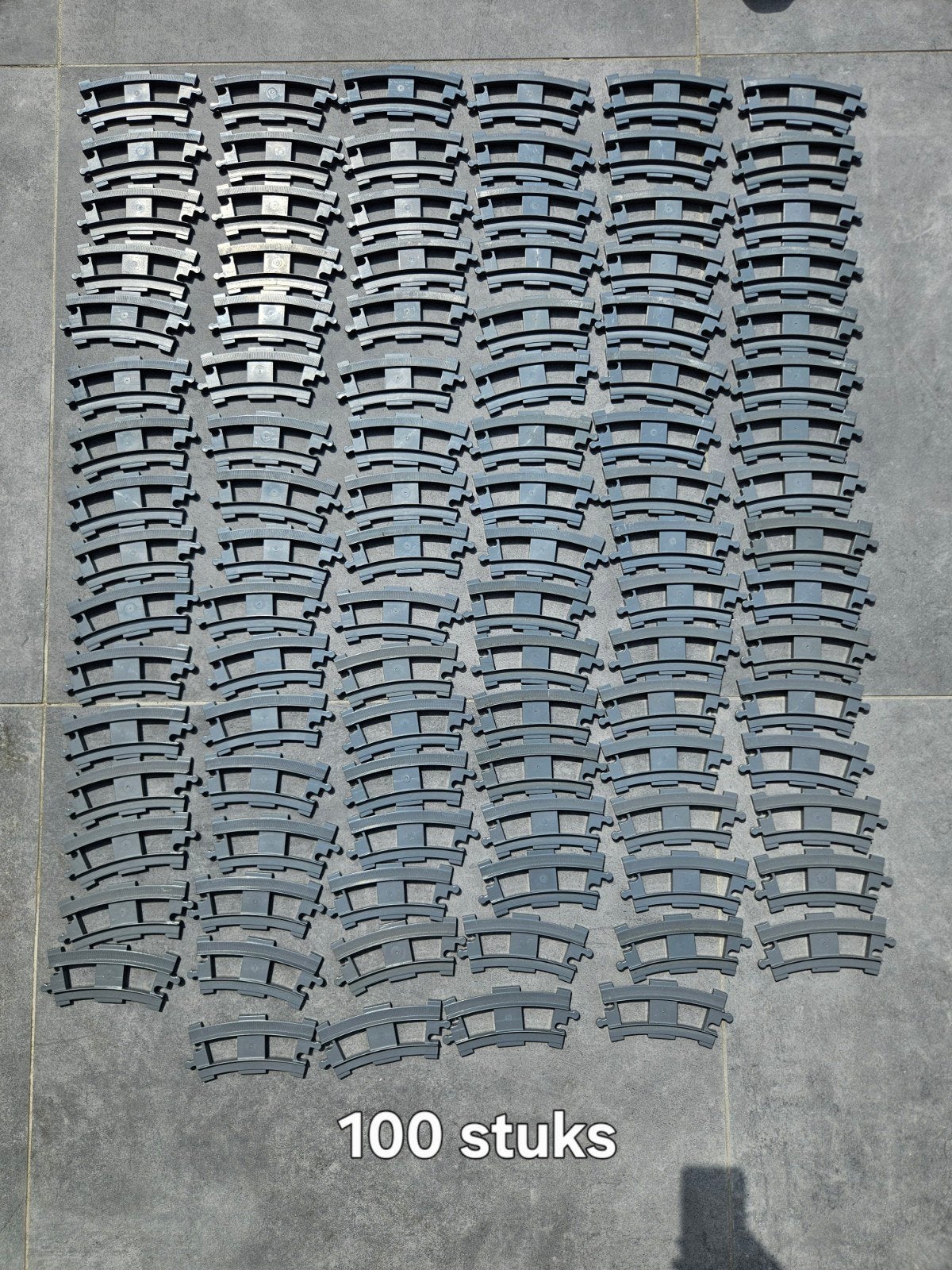 Rails gris Duplo 100 courbes, Enlèvement ou Envoi, Duplo