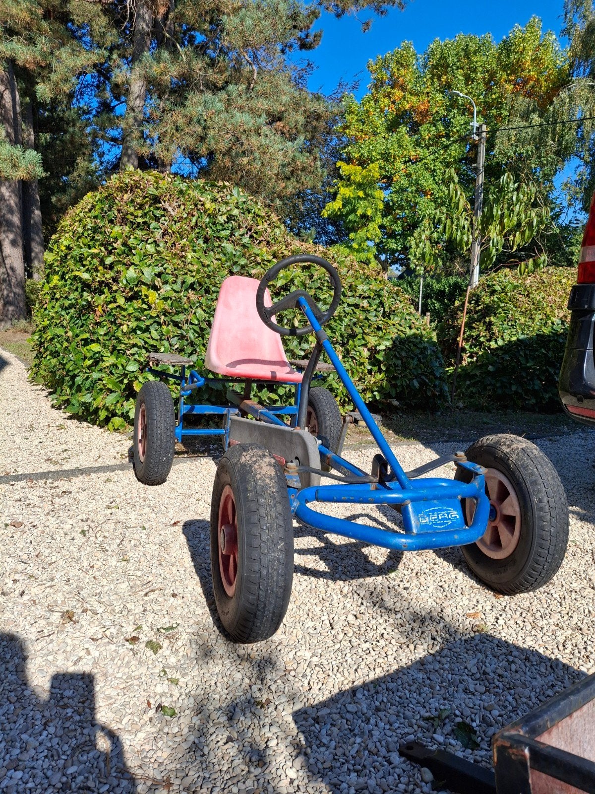 Berg go kart met aanhangwagen, Ophalen, Gebruikt