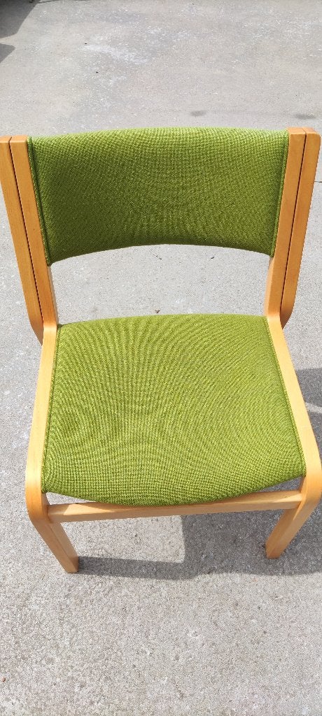 Prachtige set van 8 vintage Scandinavische stoelen, Ophalen, Overige kleuren, Zo goed als nieuw, Vintage norvégien