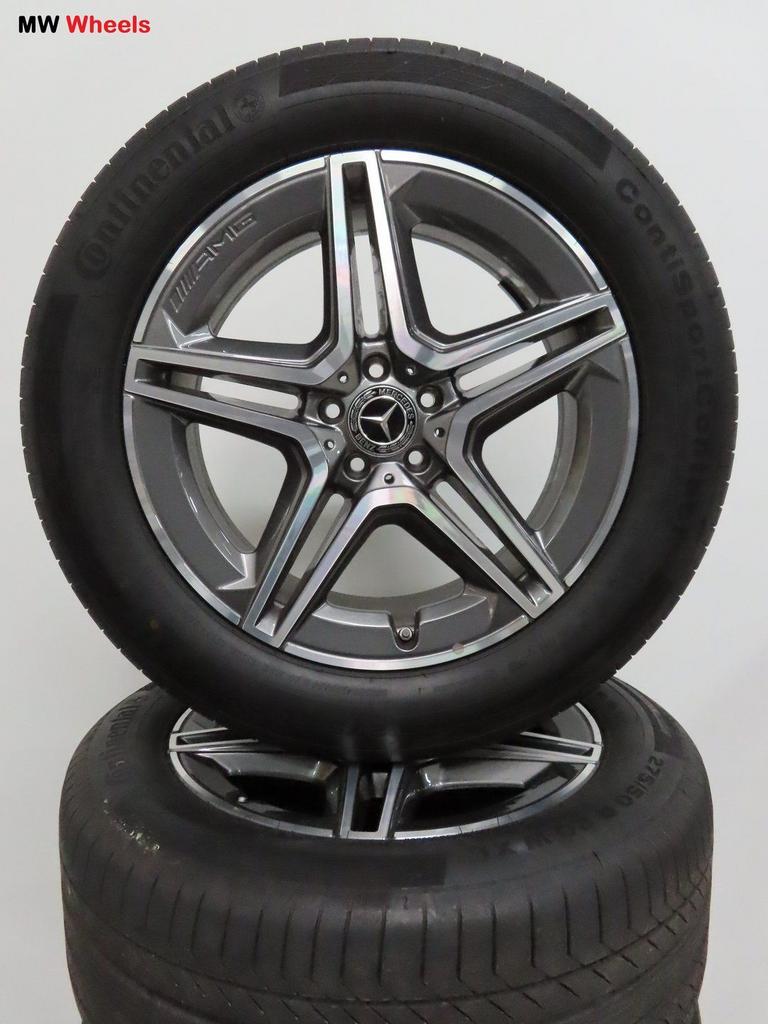Originele Mercedes GLE W167 AMG 20 inch velgen zomerbanden, Pneus et Jantes, -, Utilisé, 20 pouces