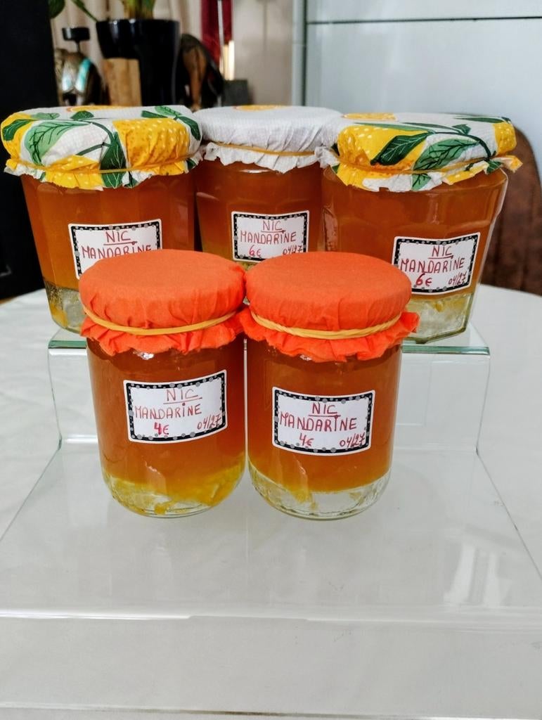 Confiture MAISON ARTISANALE à la MANDARINE, Enlèvement