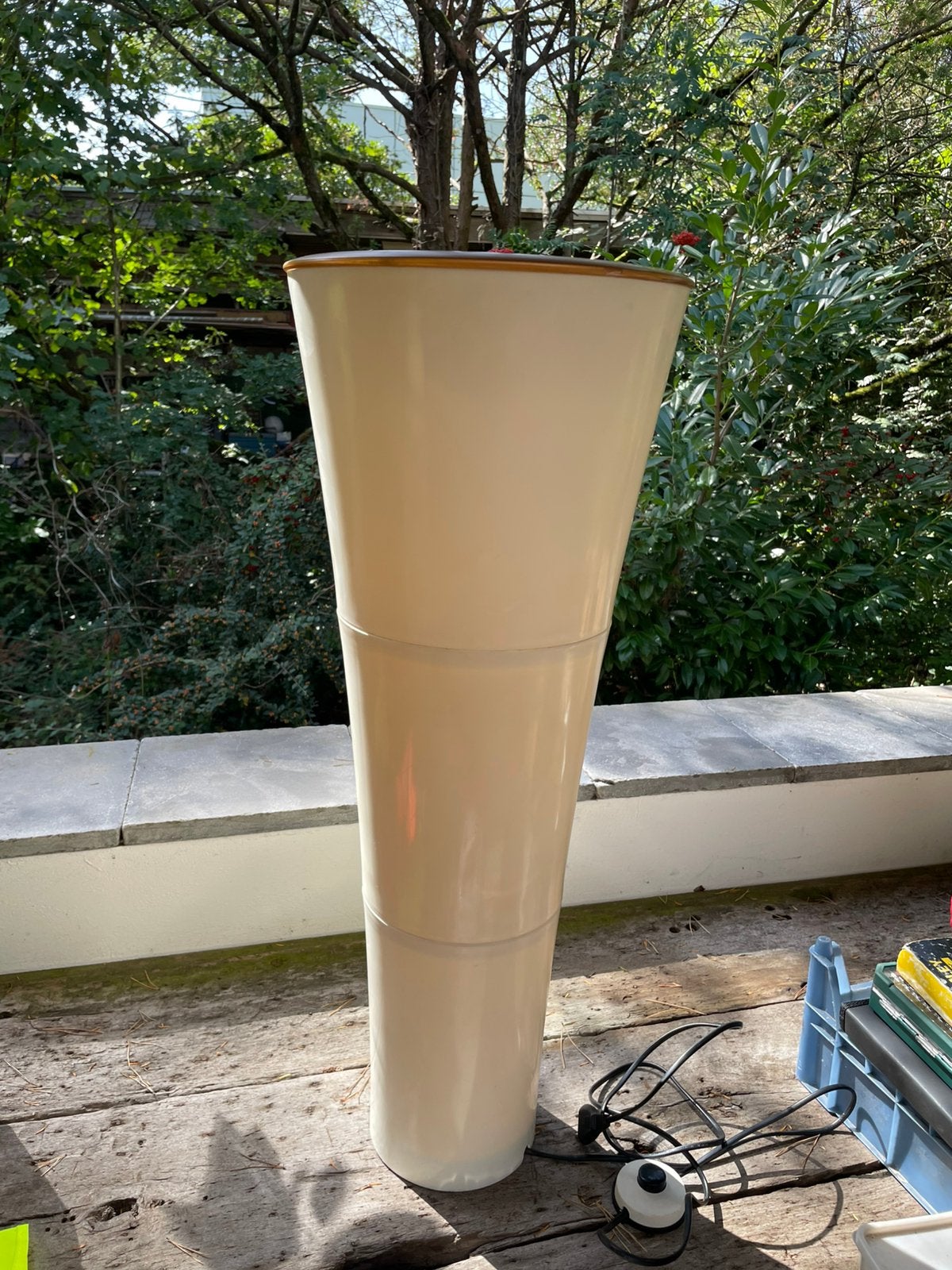 Vintage Ikea vloerlamp ,roostertje bovenaan ontbreekt, Enlèvement, Utilisé