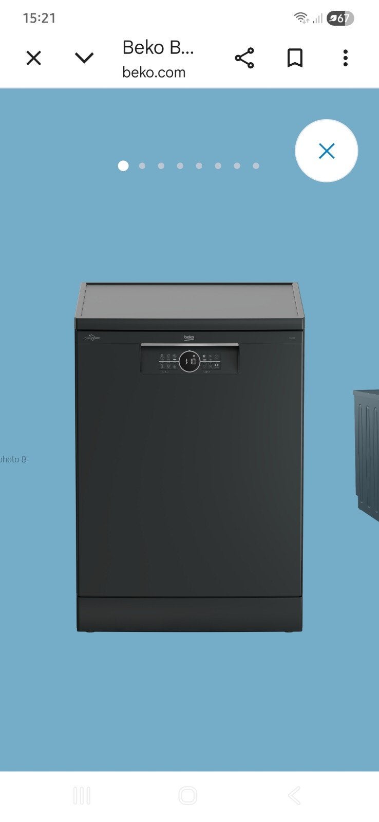 Vaatwasser Beko BDFN26430A, Elektronische apparatuur, Ophalen, Zo goed als nieuw, 85 tot 90 cm, Eco programma