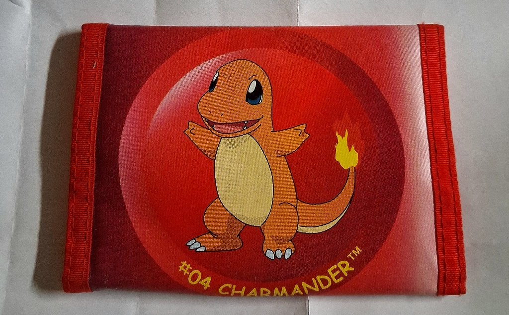 Vintage Pokémon-portemonnee uit 2000 - Salamèche, Hobby en Vrije tijd, Ophalen of Verzenden, Zo goed als nieuw, Overige typen
