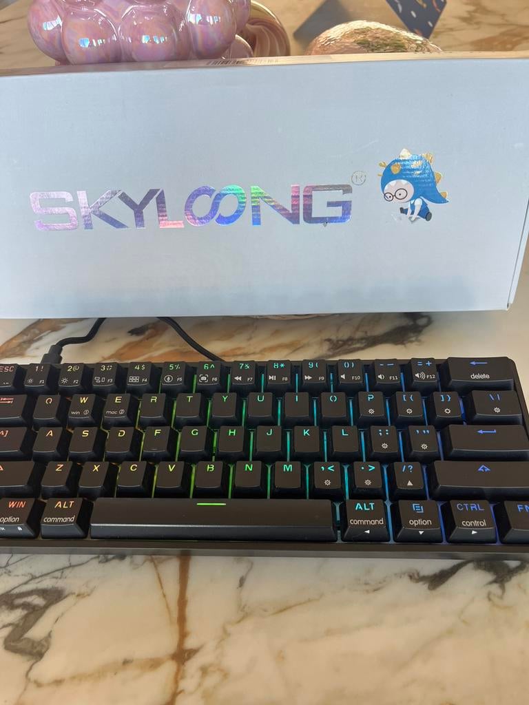 Royal kludge rk61 zwart gaming toetsenbord, Computers en Software, Toetsenborden, Zo goed als nieuw, Gaming toetsenbord, Ophalen