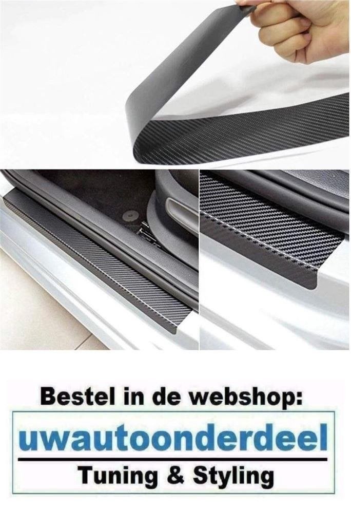 Instaplijsten Auto sticker Carbon look Geschikt Voor VW Golf, Auto diversen, Tuning en Styling, Verzenden