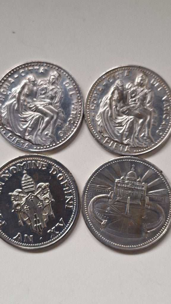 Munten,, Ophalen of Verzenden, Verzilverd, Setje