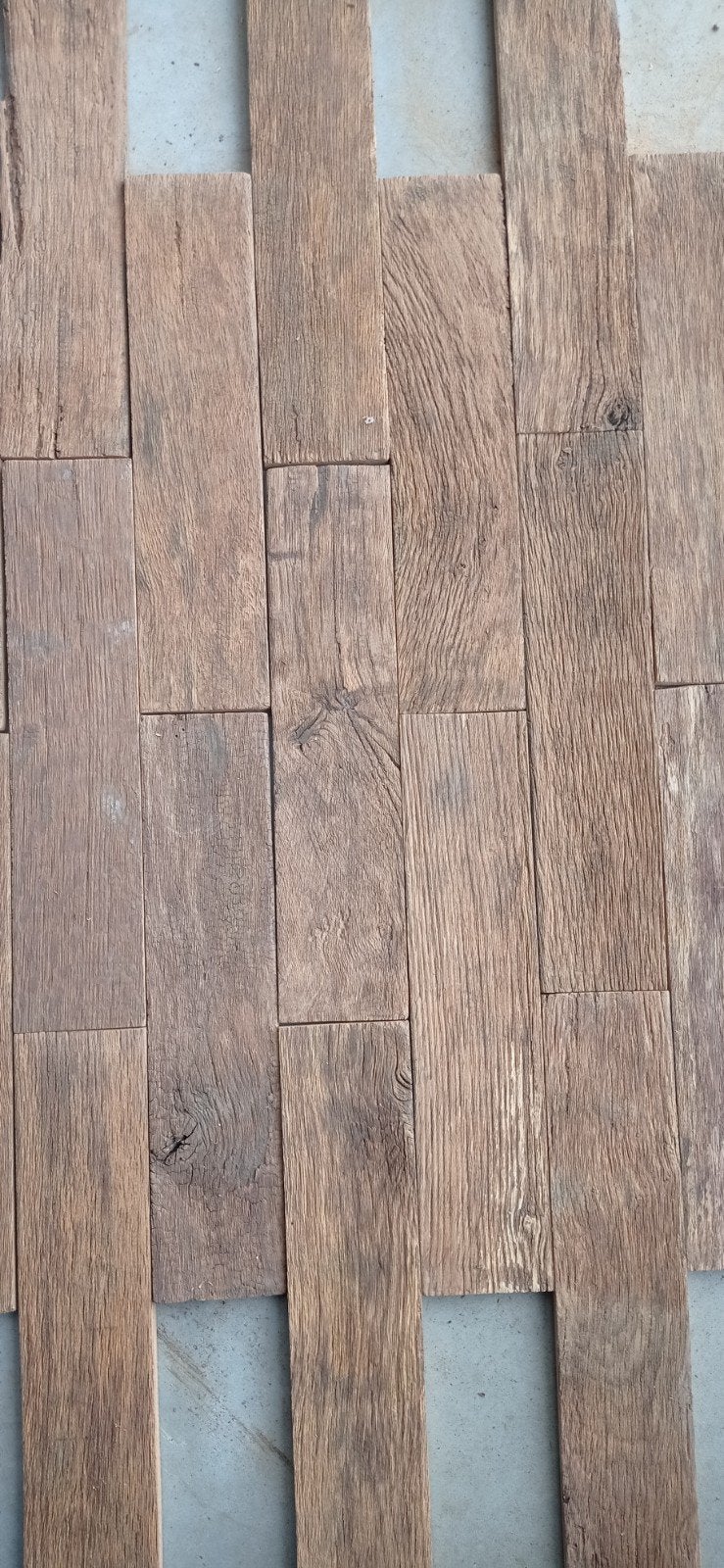Barnwood planken eik oude plankjes uit geborsteld, Doe-het-zelf en Bouw, Ophalen
