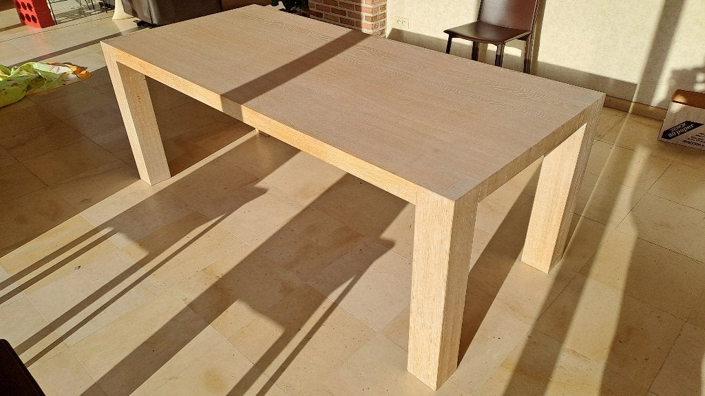 Eettafel gebleekte eik, Huis en Inrichting, Tafels | Eettafels, Ophalen