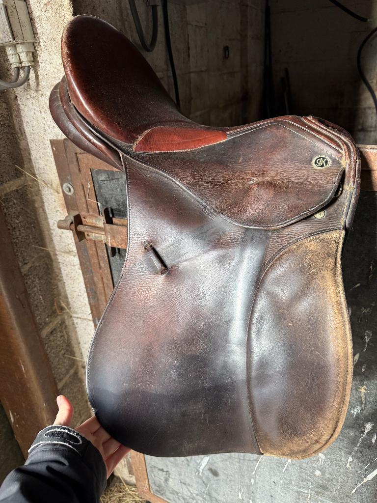 18 inch zadel, Dieren en Toebehoren, Ophalen of Verzenden, Gebruikt