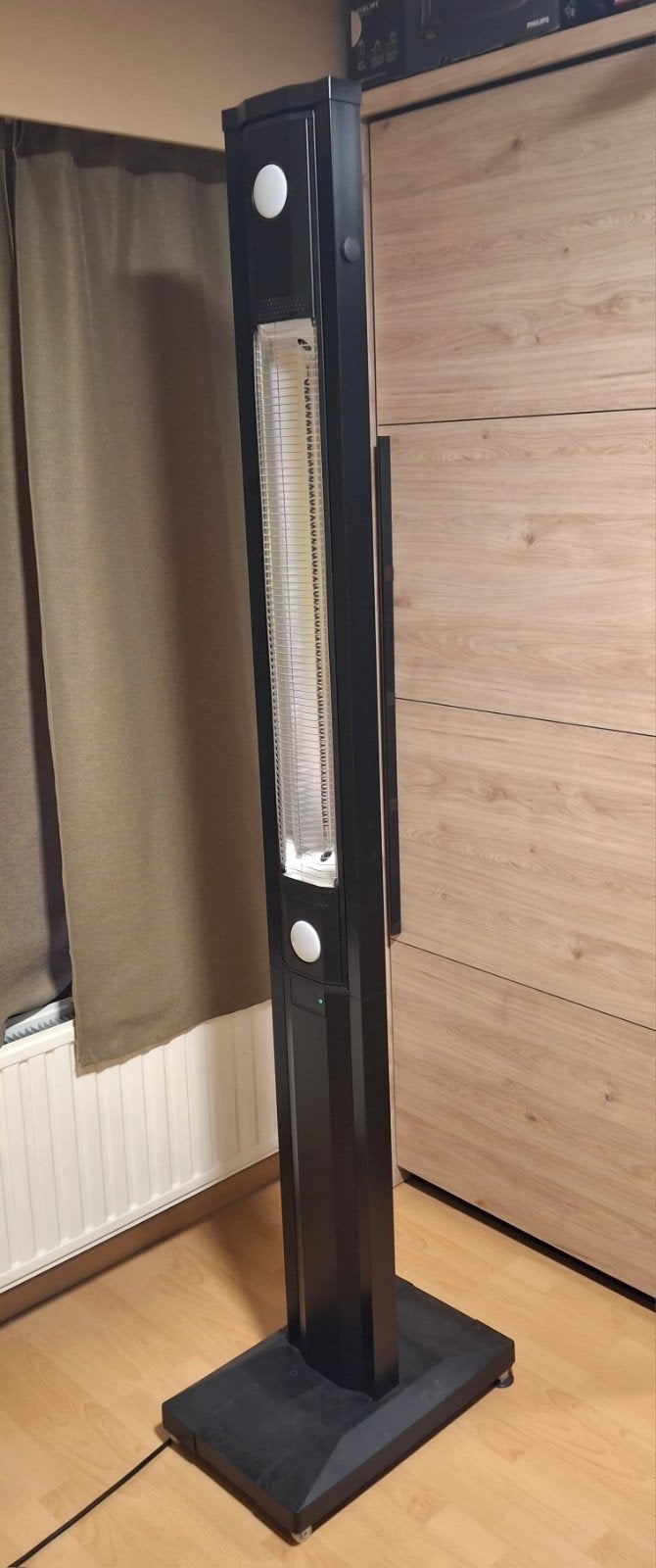 Infrarood terrasverwarming met verlichting., Tuin en Terras, Draaibaar, Vloer, Zo goed als nieuw, Ophalen