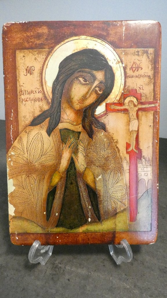 Russische icoon van de Moeder Gods van Achtyrka [2130], Ophalen of Verzenden