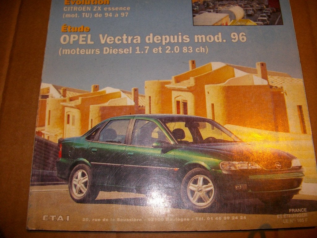 revue technique opel vectra B turbodiesel de 1996-1997, Enlèvement ou Envoi