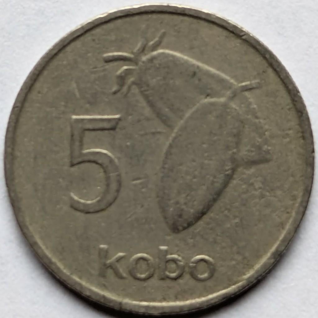 Nigeria - 5 kobo - 1974, Postzegels en Munten, Munten | Afrika, Ophalen, Nigeria, Losse munt