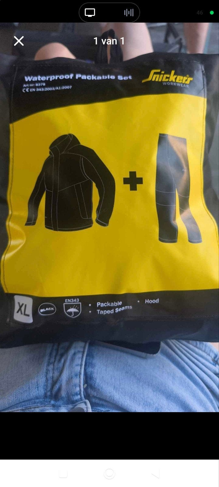 Snickers regenpak, Vêtements | Hommes, Vêtements Homme Autre, Enlèvement