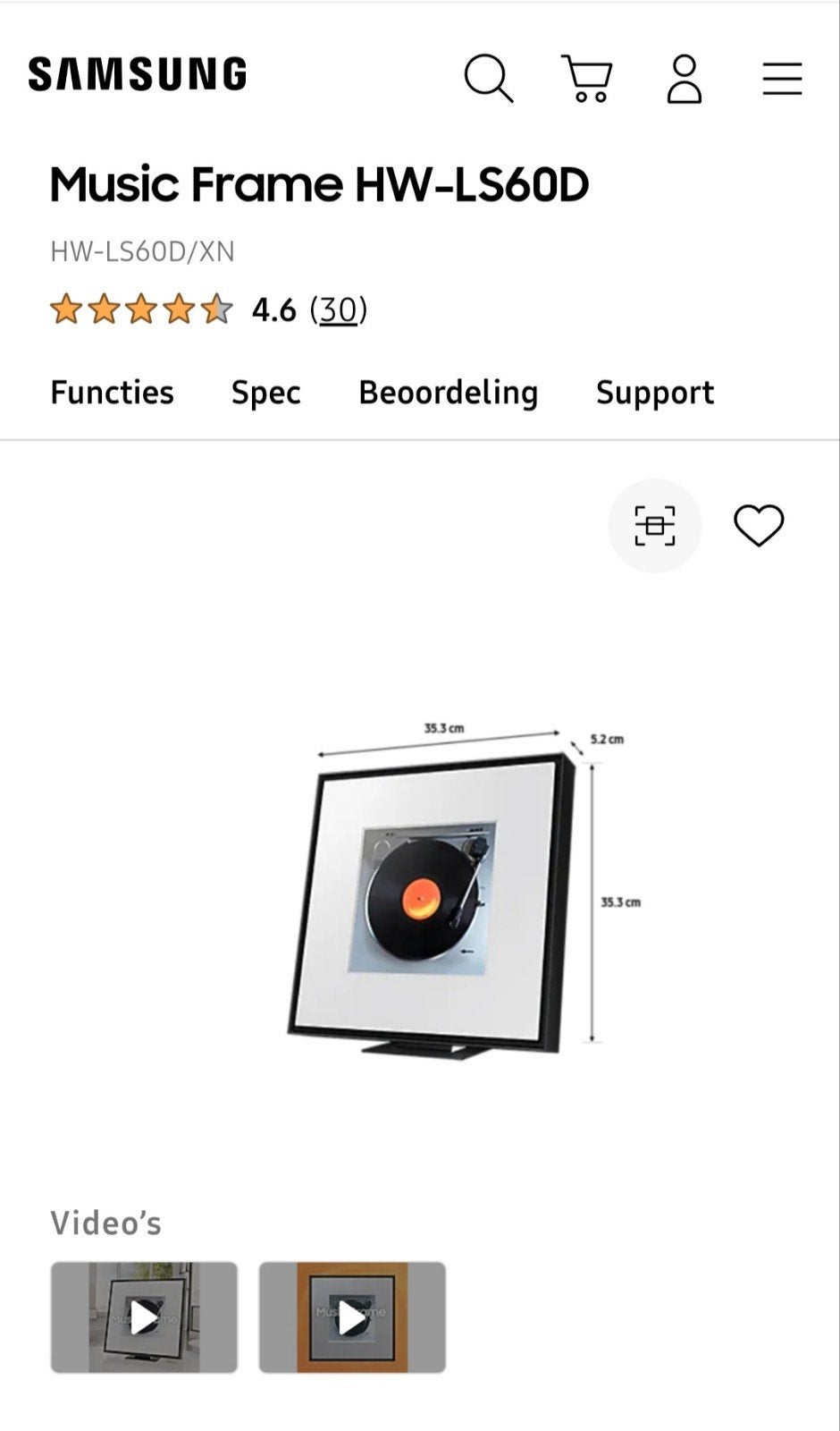 Samsung HW-LS60D Music frame, Enlèvement ou Envoi, Bluetooth, Neuf