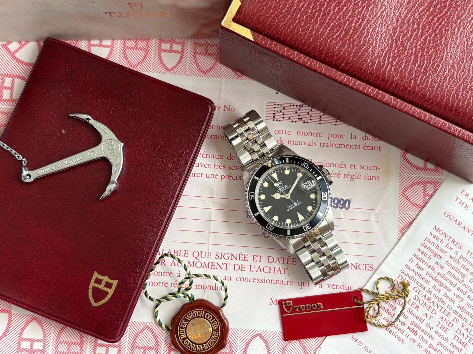 Tudor Submariner Prince Oysterdate 75090 Full Set, Ophalen of Verzenden, Zo goed als nieuw, Breitling
