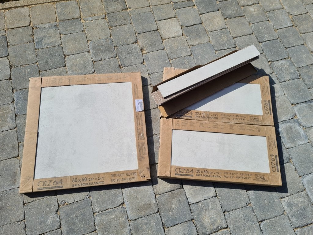 Carrelage CRZ64 rectifié gris porcelaine, Bricolage & Construction, Enlèvement, 40 à 60 cm, 40 à 60 cm, Moins de 5 m²