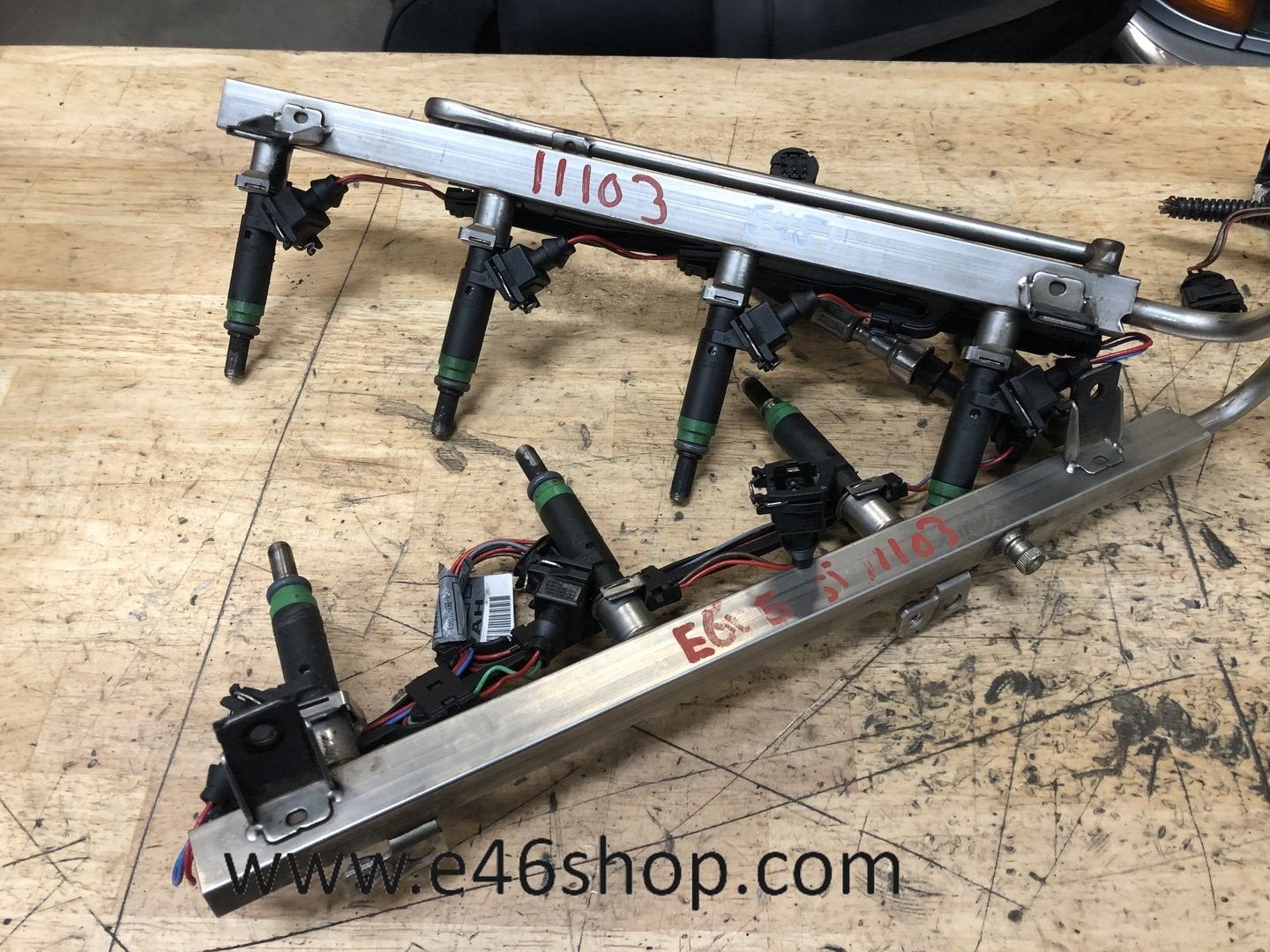 BRANDSTOFRAIL EN INJECTOREN BMW N62 MOTOR OE 13647525721, -, Utilisé, -, Enlèvement ou Envoi